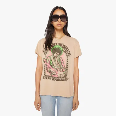Shop Madeworn Jimi Hendrix Taupe T-shirt In Khaki - Size X-large