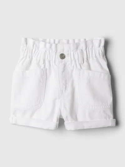 Shop Gap Baby Just Like Mom Ruffle Denim Shorts In Off White