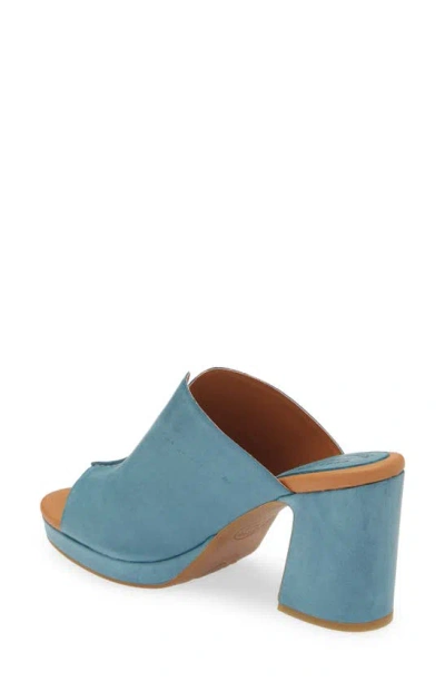 Shop Kork-ease ® Harlin Slide Sandal In Teal Leather