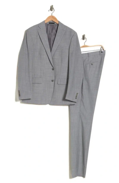 Shop Calvin Klein Collection Sharkskin Wool Blend Suit In Light Grey