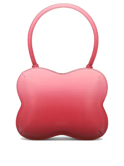 Shop Ganni "butterfly" Handbag In Pink
