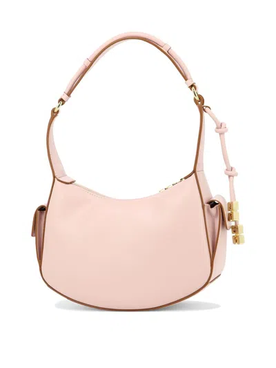 Shop Ganni "swing" Shoulder Bag In Pink