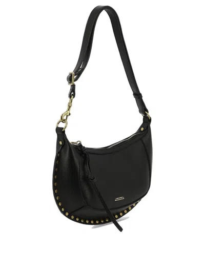 Shop Isabel Marant "oskan Moon" Shoulder Bag In Black