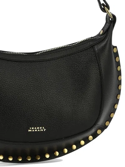 Shop Isabel Marant "oskan Moon" Shoulder Bag In Black