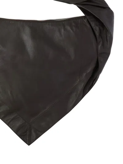 Shop Lemaire "scarf" Shoulder Bag In Brown