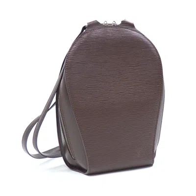 Pre-owned Louis Vuitton Ellipse Leather Backpack Bag () In Brown
