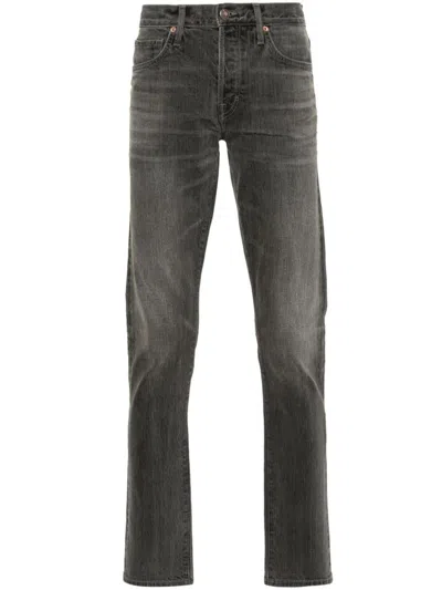 Shop Tom Ford Slim Jeans Clothing In Grey