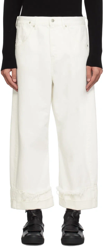 Shop Marina Yee White Oversized Jeans