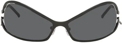 Shop A Better Feeling Black Numa Sunglasses In Steel/black