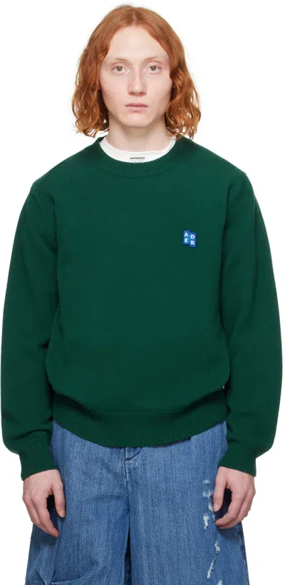 Shop Ader Error Green Significant Patch Sweater