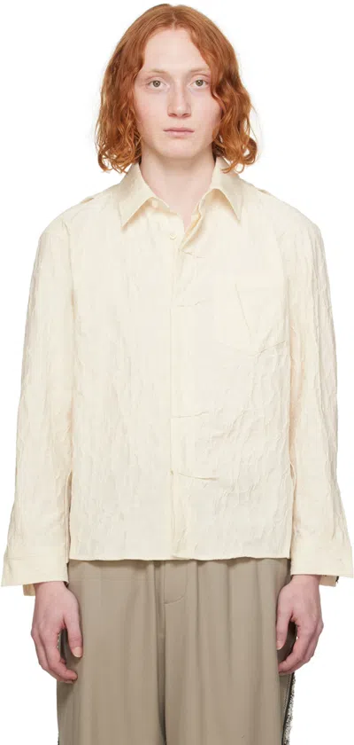 Shop Ader Error Off-white Edis Shirt In Ivory