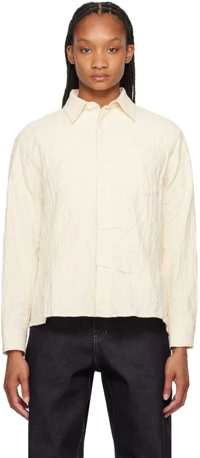 Shop Ader Error Off-white Edis Shirt In Ivory