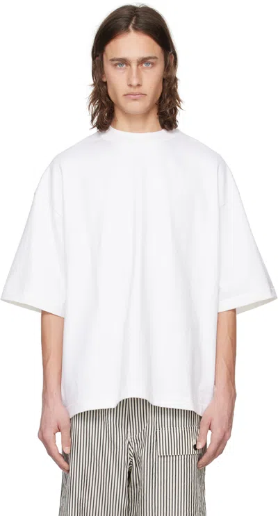 Shop Kaptain Sunshine Off-white Tube T-shirt In Off White