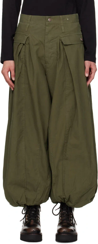 Shop R13 Green Jesse Trousers In Olive