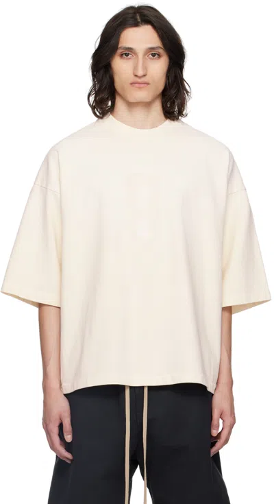 Shop Fear Of God Off-white Airbrush 8 T-shirt In Cream
