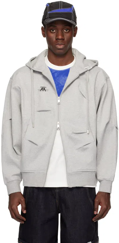 Shop Ader Error Gray Nolc Hoodie