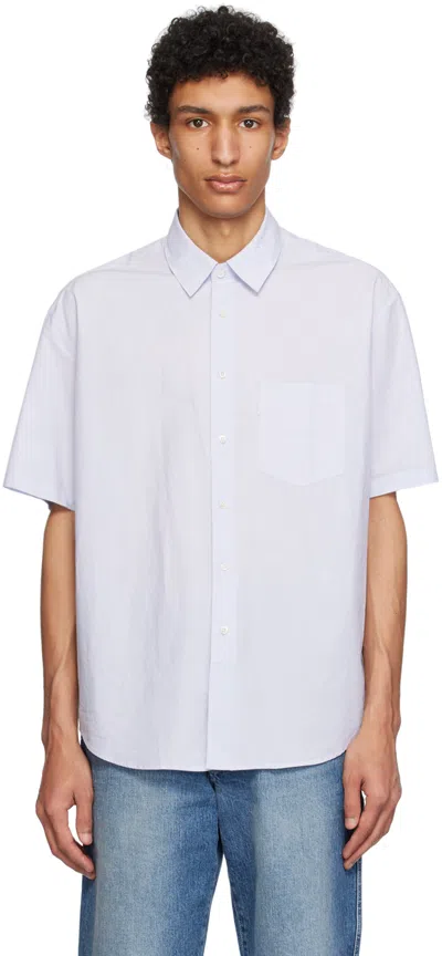 Shop Pottery Blue Comfort Shirt In Sax