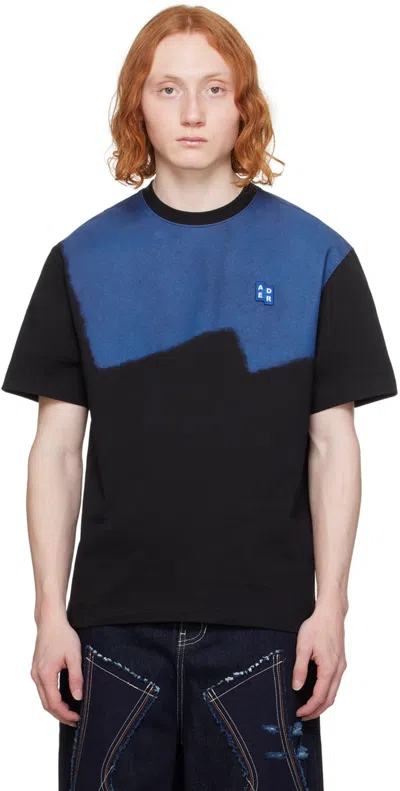 Shop Ader Error Black Significant Patch T-shirt In Noir