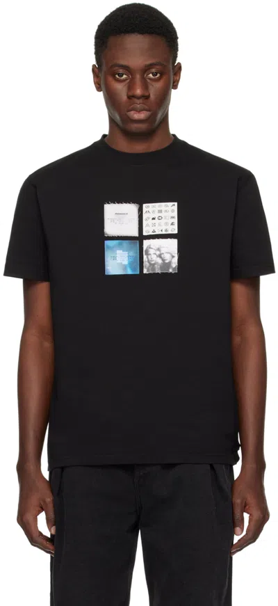 Shop Ader Error Black Patch T-shirt In Noir