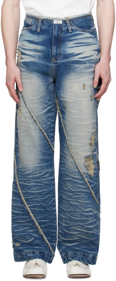 Shop Ader Error Blue Ely Jeans