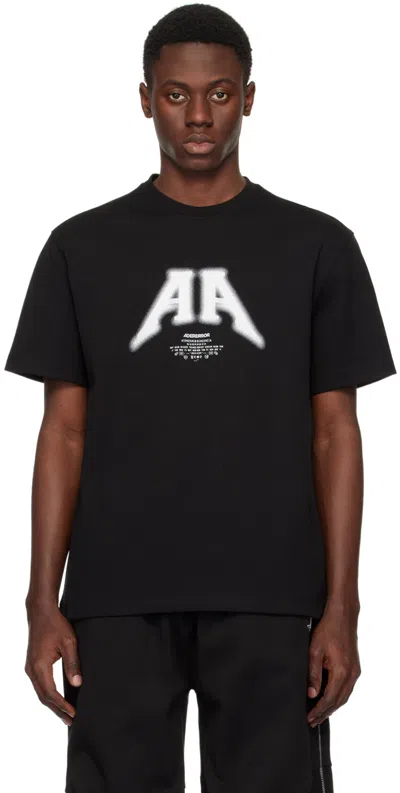 Shop Ader Error Black Nolc T-shirt In Noir