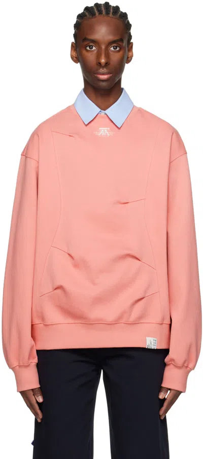 Shop Ader Error Pink Embroidered Sweatshirt