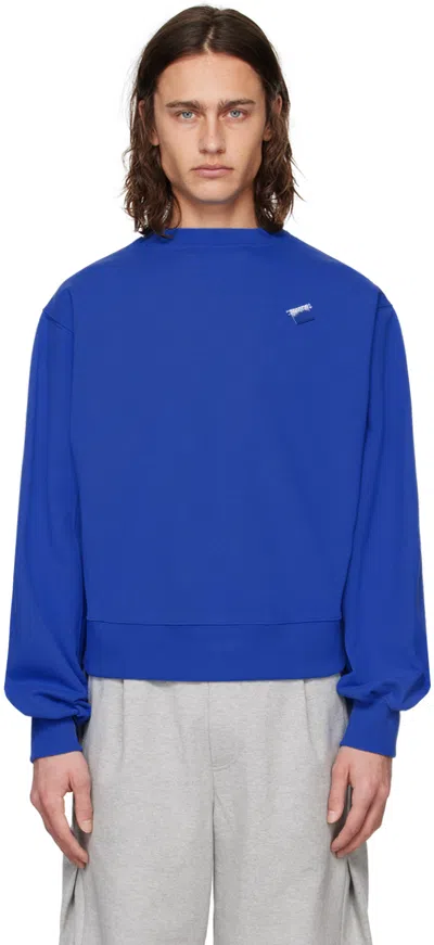 Shop Ader Error Blue Langle Sweatshirt