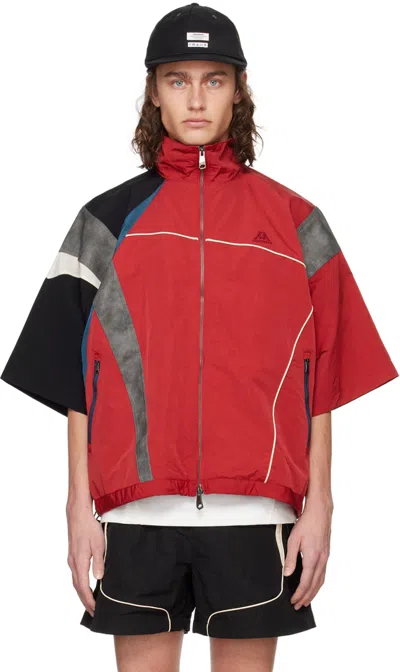 Shop Ader Error Red & Black Milos Jacket