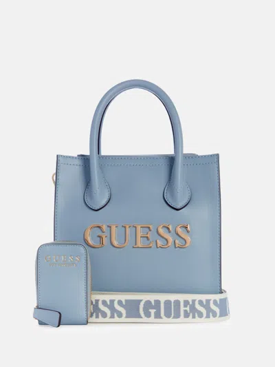 Shop Guess Factory Caracara Small Carryall In Blue