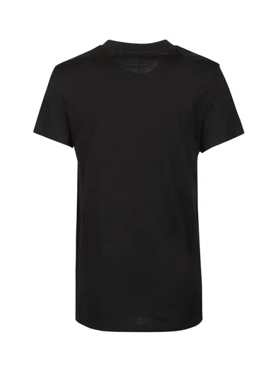Max Mara Embellished Round Neck Top With Graphic Detail In Black