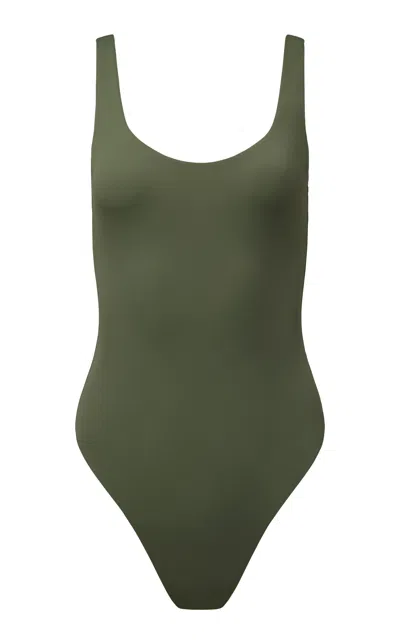 Shop Onia Rachel One-piece Swimsuit In Green