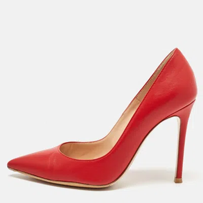 Pre-owned Gianvito Rossi Red Leather Gianvito Pumps Size 36