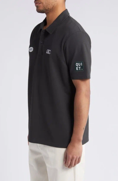 Shop Quiet Golf Tour Polo In Black