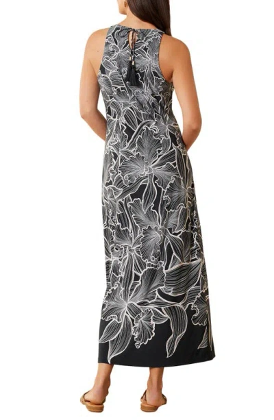 Shop Tommy Bahama Jasmina Bella Blooms Floral Sleeveless Dress In Black