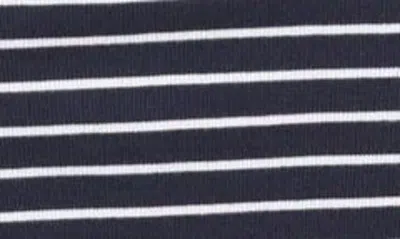 Caslon Ruched Tank Midi Dress In Navy- White Northshore Stripe