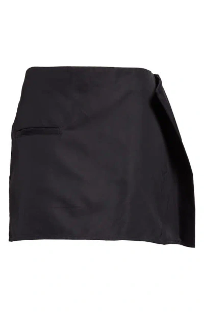 Shop Jw Anderson Side Panel Twill Miniskirt In Black