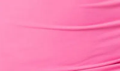 Shop Edikted Ana Drawstring Ruched Strapless Minidress In Pink