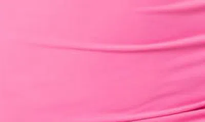 Edikted Ana Drawstring Ruched Strapless Minidress In Pink