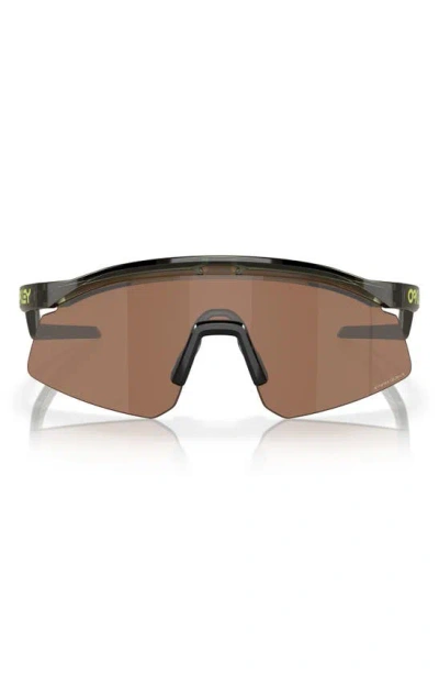 Shop Oakley Hydra 37mm Polarized Irregular Sunglasses In Olive