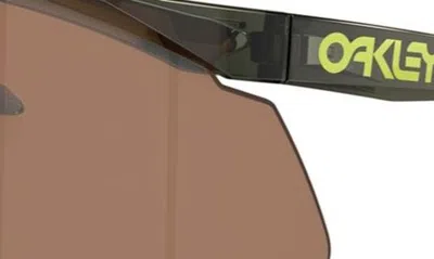 Shop Oakley Hydra 37mm Polarized Irregular Sunglasses In Olive