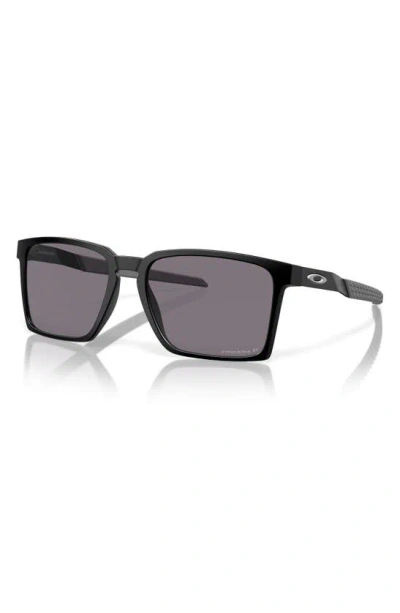 Oakley Exchange Sun 56mm Polarized Rectangle Sunglasses In Black Grey