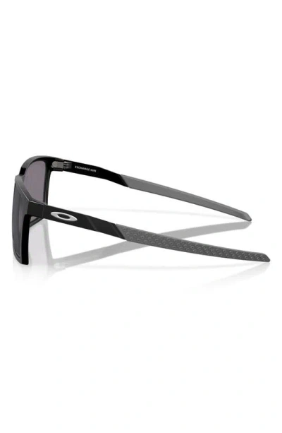 Oakley Exchange Sun 56mm Polarized Rectangle Sunglasses In Black Grey