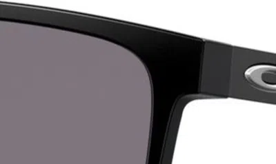 Oakley Exchange Sun 56mm Polarized Rectangle Sunglasses In Black Grey