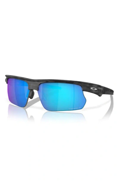 Shop Oakley Bisphaera 68mm Prizm™ Gradient Oversize Polarized Rectangular Sunglasses In Sapphire