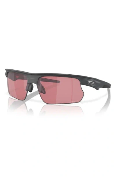 Oakley Bisphaera 68mm Prizm™ Gradient Oversize Polarized Rectangular Sunglasses In Grey Jeans