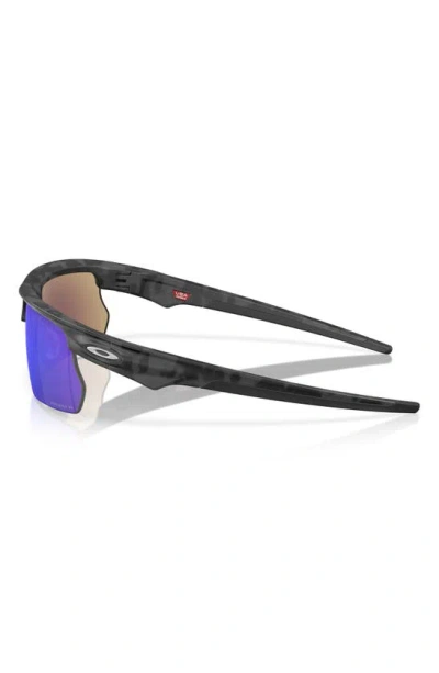 Shop Oakley Bisphaera 68mm Prizm™ Gradient Oversize Polarized Rectangular Sunglasses In Sapphire