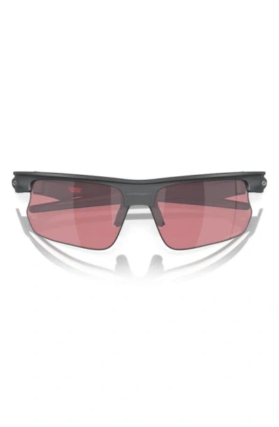 Oakley Bisphaera 68mm Prizm™ Gradient Oversize Polarized Rectangular Sunglasses In Grey Jeans