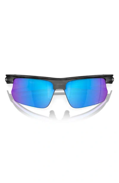 Shop Oakley Bisphaera 68mm Prizm™ Gradient Oversize Polarized Rectangular Sunglasses In Sapphire