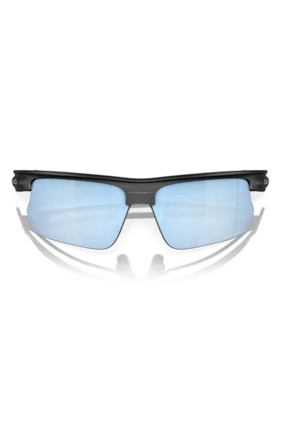 Shop Oakley Bisphaera 68mm Prizm™ Gradient Oversize Polarized Rectangular Sunglasses In Black Blue