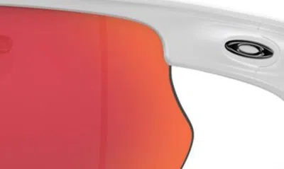 Shop Oakley Bisphaera 68mm Prizm™ Gradient Oversize Polarized Rectangular Sunglasses In White